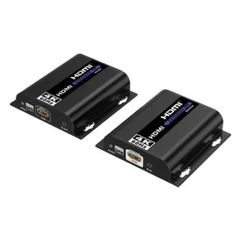 Extensor HDMI IP / 4K @60Hz / 120 m (393.7 ft) / Cat 6 / HDR10 / 18 Gbps / IR Bidireccional / Aluminio