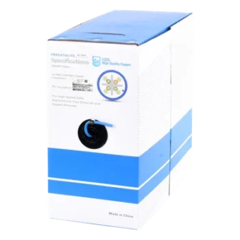 Bobina de Cable Cat6 / 305 m (1000 ft) / 24 AWG / CM / 250 MHz / UTP / Azul