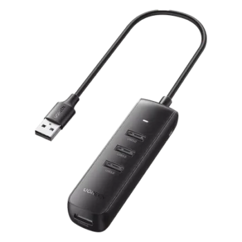 HUB USB-A 3.0 / 4 Puertos USB-A 3.0 5Gbps / Cable 25 cm (0.82 pies) / Alimentación USB-C / Indicador LED / Diseño Ultra Delgado
