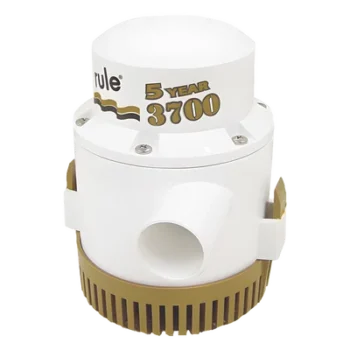 Bomba sumergible de achique / 3700 GPH / 12 VCD / Motor compacto / Eje acero inoxidable / Protección térmica TCO