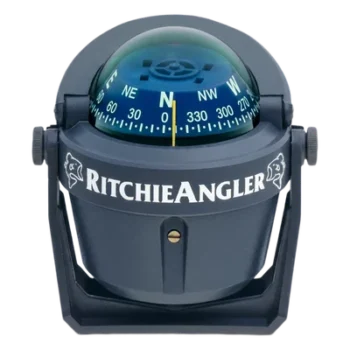 Brújula de Navegación Marítima / Dial 70 mm Azul Alta Visibilidad / Iluminación Nocturna Verde / Montaje Bracket Ajustable / Acabado Gris Anti-Reflejo / 100 % Reparable