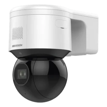 Domo PTZ IP / 4 Megapixel / 4X Zoom Óptico / IR EXIR 50 m (164 ft) / WDR 120 dB / AcuSense / Luz Estroboscópica y Sirena / PoE+ / IP66