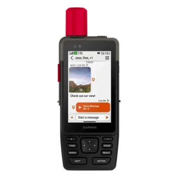 GPS Táctico Multifuncional / Pantalla TFT Transflectiva 3.5" / Multibanda GPS+Galileo+BeiDou+QZSS+IRNSS / Cámaras 5MP+8MP / IP67 MIL-STD-810 / Batería 48h inReach / 64GB