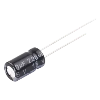 Capacitor Electrolítico Radial / 220 µF / 16 Vcc / 105 °C / 6.3 x 11 mm