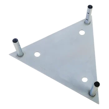 Base para Tramo STZ60G con Placa 1/2", Niple de 3/4", Galvanizado por Inmersión en Caliente.