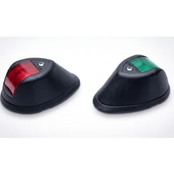 Set de Luces Verticales de Navegación / Rojo y Verde / 2 MN / Embarcaciones < 20 m (65.6 ft) / 12 VDC / LED 8 W / Carcasa Negra
