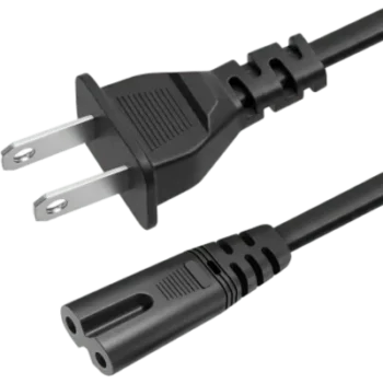 Cable de Alimentación / 2 Conductores / NEMA 1-15P a IEC C7 / Tipo Figura 8