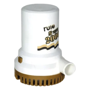 Bomba sumergible de achique / 2000 GPH / 12 VCD / Motor con protección térmica / Eje acero inoxidable / 7570 litros por hora