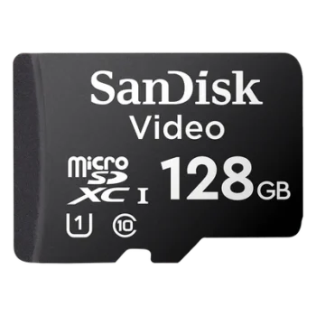 Memoria microSD / 128 GB / Alta Resistencia / Videovigilancia / Clase 10 / 80 MB/s / -25°C a 85°C