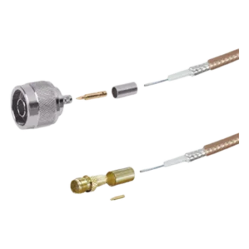 Jumper RF / 100 cm (3.28 ft) / RG-142/U / N Macho a SMA Hembra Inverso / 8 GHz