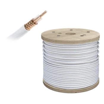 Cable Coaxial Plenum / 1/2 pulgada / 50 Ohm / 152.4 m (500 pies) / Baja pérdida / CMP UL 444