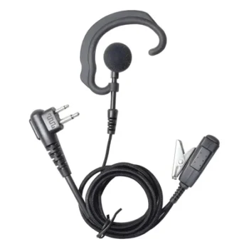 Micrófono de Solapa con Audífono / Cable Kevlar Trenzado / PTT Integrado / Gancho Ergonómico / Compatibilidad 20+ Radios Motorola