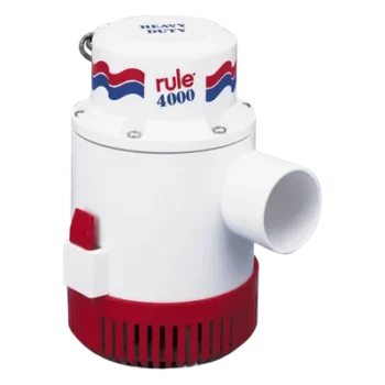 Bomba de Achique Sumergible / 4,000 GPH / 12V CD / Ejes de Acero Inoxidable / Protección Térmica TCO / ISO 8849 Grado Marino