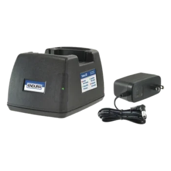 Cargador de escritorio rápido / 100-240V CA / Li-Ion y Li-Po / LED indicador 80%-100% / 1.6 cavidades / Compatible múltiples series Motorola