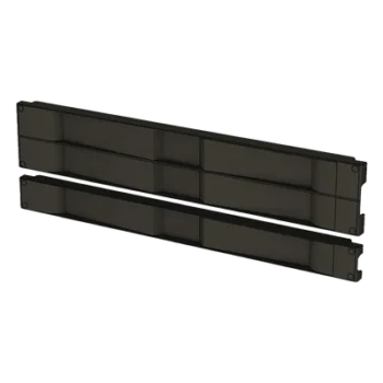 Tapa Ciega para Rack / 19" / 2 UR / Instalación a Presión / Plástico UL / Negro Mate