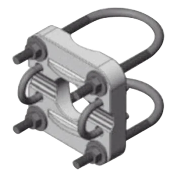 Montaje para antenas direccionales / Doble abrazadera / Mástil 0.5' a 0.84' OD / Antena 1.25' a 2.4' OD / 4' de longitud / 2 lbs