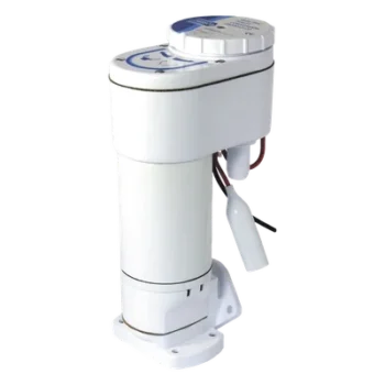 Bomba para Sanitario / Conversión Manual a Eléctrico 12 Vcd / Macerador Acero Inoxidable / Autocebante 0.6 m (2 pies)