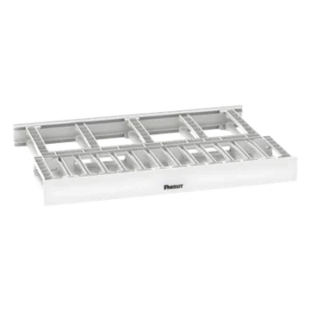 Organizador de Cables Horizontal / Doble Frontal y Posterior / Rack 19in / 1UR / Alta Densidad / ABS