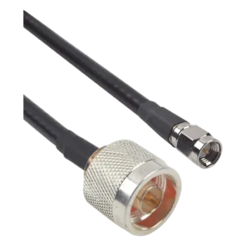 Cable coaxial Ultra Flex / 60 cm (1.97 pies) / LMR-240UF / N Macho a SMA Macho / 50 ohm / RG-8/X