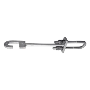 Tensor tipo U / Doble tuerca 3/4" / Acero intemperie / 3 kg / Antivandálico