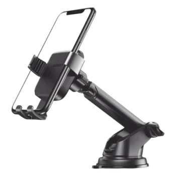 Soporte de Celular para Automóvil / Ventosa con Succión Fuerte / Rotación 360° / Brazo Telescópico Ajustable / Compatible 4.7'' a 7'' / Sujeción por Gravedad
