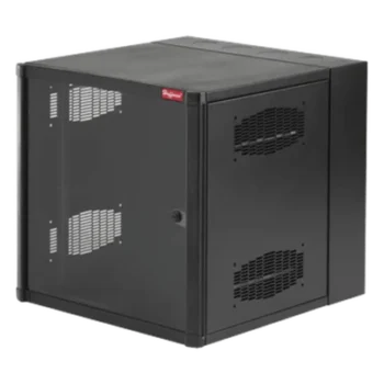 Gabinete AccessPlus de 8 UR Montaje en Pared de 19in / Doble Bisagra / Puerta con Ventana de Seguridad / 425 mm (16.7 in) x 620 mm (24.4 in) x 638 mm (25.1 in) / Color Negro