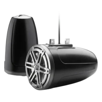 Bocina Marina Tipo Torre Cerrada / 7.7 Pulgadas (196 mm) / Serie M3 / Coaxial 2 Vías / Rejilla Sport Gris / Carcasa Sport Black / 100W RMS / 4 Ohms