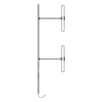 Antena Base / 2 Dipolos / 138-174 MHz / 5 dBd / 36 MHz BW / Bi-direccional / 300 W / N Macho / Tilt 0-10° / 10 ft x 3.3 ft x 2.5 ft