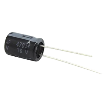 Capacitor Electrolítico de Aluminio / 470 µF / 16 Vcc / 105 °C / Radial / 8 x 11 mm