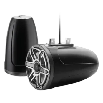 Bocina Marina Coaxial Serie M6 / 7.7 Pulgadas / Woofers Optimizados DMA / Tweeters de Cúpula de Seda / Montaje Tubular o Superficie / Iluminación LED RGB Transflective / Certificación UV y Niebla Salina