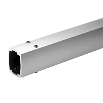 Tubo Estructural de Aluminio / 500 mm (1.64 ft) / Perfil Hueco para Cableado / 6 Tornillos de Fijación / Carga 180 lb (81.6 kg) / Espesor 5.5 mm