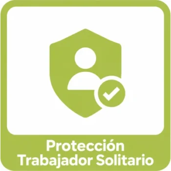 Servicio de Protección para Trabajador Solitario / Detección de Caídas e Inactividad / Chequeo Periódico / Llamada de Emergencia SOS / Licencia 12 Meses