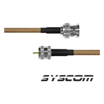 Jumper Coaxial / BNC Macho a Mini UHF Macho / Cable RG142 / 30 cm (1 pie)