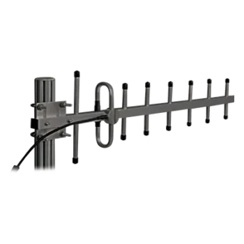 Antena Yagi / 360-380 MHz / 10 dBd (12.1 dBi) / 7 Elementos / 250 W / N Hembra / 290 km/h Viento / 1.18-1.25 ft Apertura