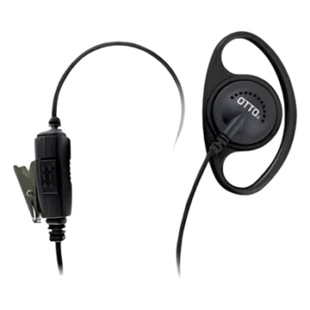 Micrófono-Audífono tipo Anillo / 40 lbs resistencia radio / 20 lbs audífono / Compatible Motorola EP450, DEP450, CP200D, XPR3000 y Hytera TC500/600/700