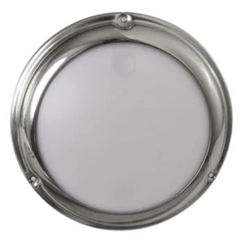 Luz LED marina tipo domo / Activación táctil / Blanco y azul 244 lm / IP68 / 10-24 VCD / Acero inoxidable