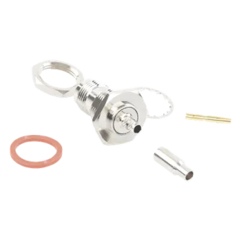 Conector TNC Hembra / Montaje Chasis Tipo D Plano / Anillo Plegable / RG-174/U, 8216, LMR-100A / 0.1 pies