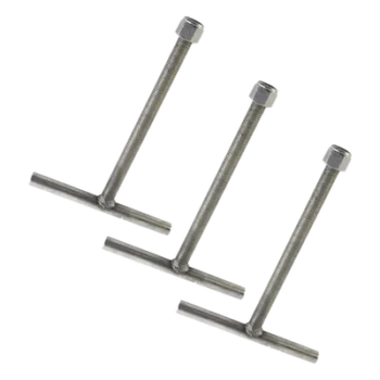 Ancla para Base de Torre / Tubo 1 1/16' (19.3 mm) / Acero ASTM-36 Galvanizado / Diseño Modular 3 Piezas / 92.3 cm Altura / 3.03 ft x 2.79 ft x 3.28 ft