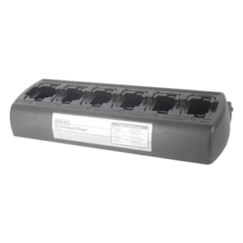 Multicargador de Escritorio / 6 Cavidades / Radios APX6000XE-8000XE / Baterías NNTN7034-7038 / Ni-Cd Ni-MH Li-Ion Li-Po