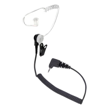 Audífono con Tubo Acústico / Conector 3.5 mm Angular / Cable Retráctil 7" (17.8 cm) / Uso Discreto