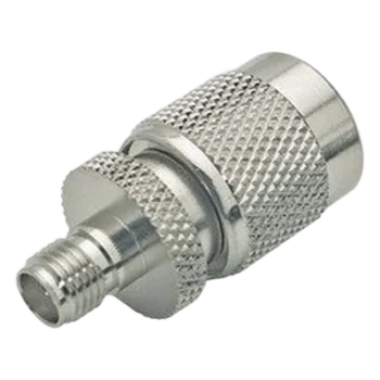 Adaptador en Línea / SMA Hembra a TNC Macho / Bronce Niquelado / Contacto Oro / Aislante Teflón