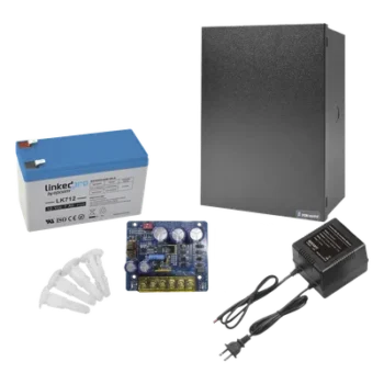 Kit de Fuente de Poder con Respaldos / 12 VCC a 4 A / Batería 12 V 7 Ah / Transformador 16-24 VCA / Protección Sobretensión y Cortocircuito