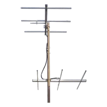 Juego de 2 Antenas Bi-direccionales de 3 elementos para TV / 3 dB / Canal 8 / Conector UHF hembra SO-239