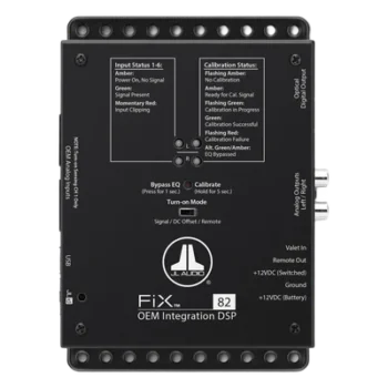 Procesador DSP Automotriz / 8 Canales de Entrada / 2 Canales de Salida / Corrección de Señal OEM / Restauración de Frecuencias / Diseño Compacto