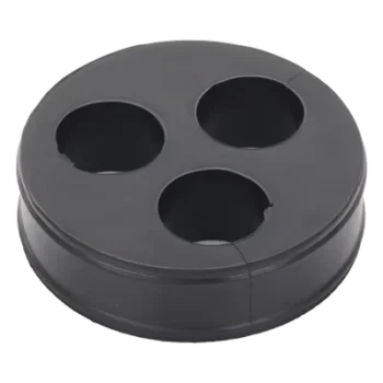 Inserto de Caucho para Placa Pasamuro / 3 Orificios / Cable 7/8 in / Diámetro Exterior 85 mm (3.34 in) / Grosor 25.4 mm (1 in)