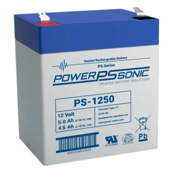 Batería de Respaldo AGM/VRLA / 12V / 5.0 Ah / Terminales F1 / Vida Útil 5 Años / Caja ABS Resistente