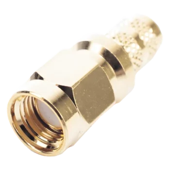 Conector SMA Macho Inverso / Anillo Plegable / Cables RG-8/X, LMR-240, 9258 / Cuerpo y Contacto Oro / Aislante Teflón