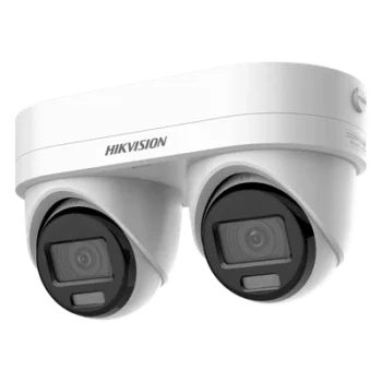 Cámara IP Dual Lente / 4 Megapixel por Sensor / WDR 120 dB / IR 10 m (32.8 ft) / IP67 / IK10 / PoE / Audio Bidireccional