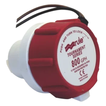 Bomba de reemplazo / 800 GPH (3028 LPH) / 12V DC / 5A fusible / 0.34 kg