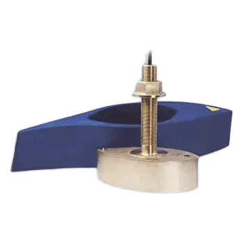 Transductor de montaje a través del casco / Bronce / 1 kW / 3,000 ft (914 m) / Dual frecuencia 42-65 kHz y 130-210 kHz / 12 pines